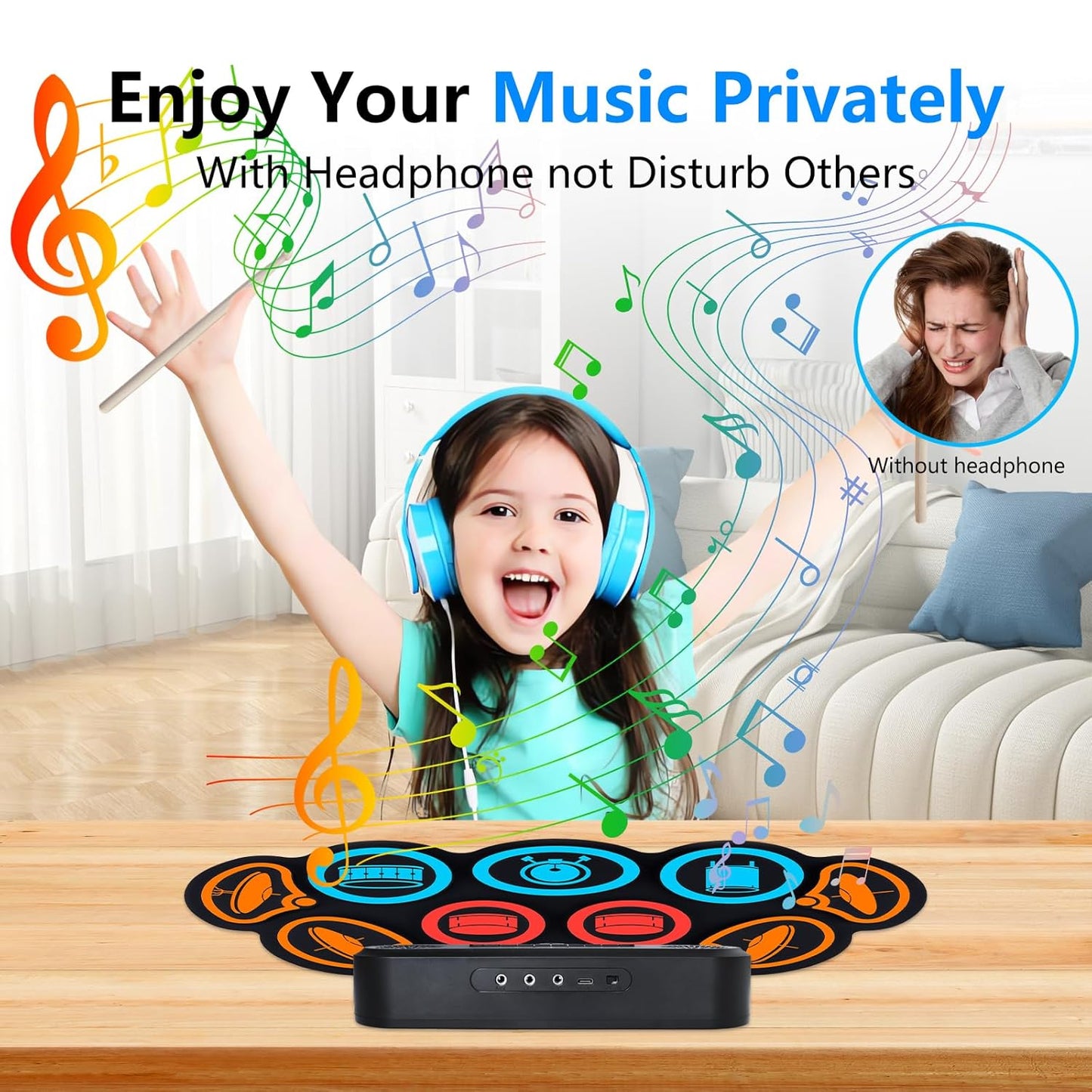 Portable Electronic Drum Set