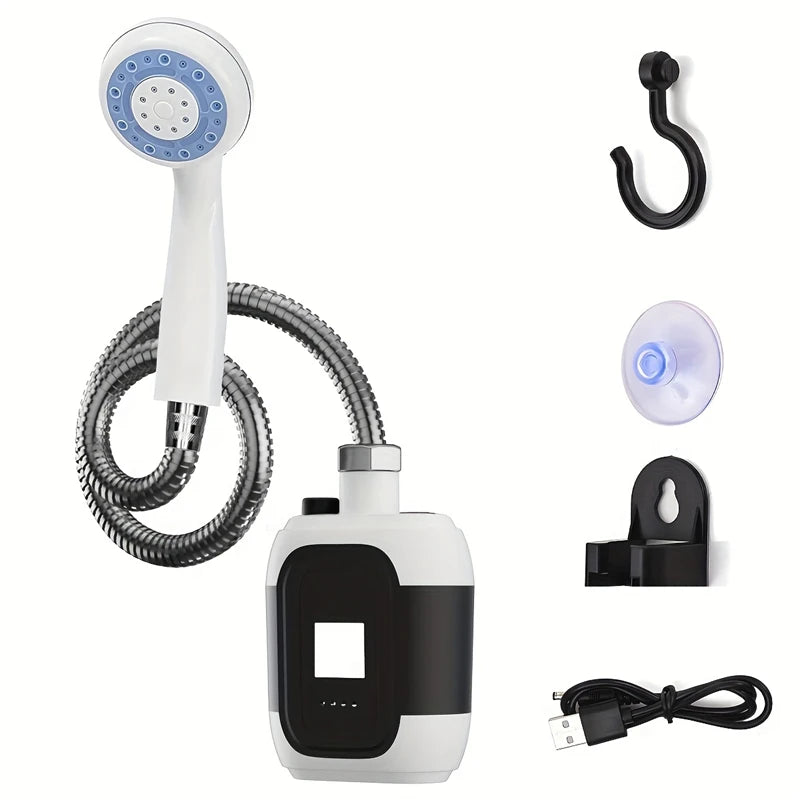 Rechargeable Portable Shower Head with Adjustable Pressure
