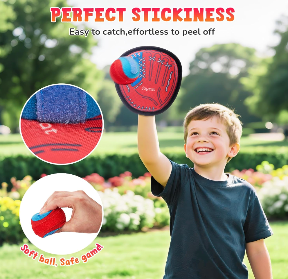 Baseball Glove And Toss-And-Catch Toy