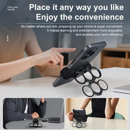 Three-Finger Back Clip Phone Holder