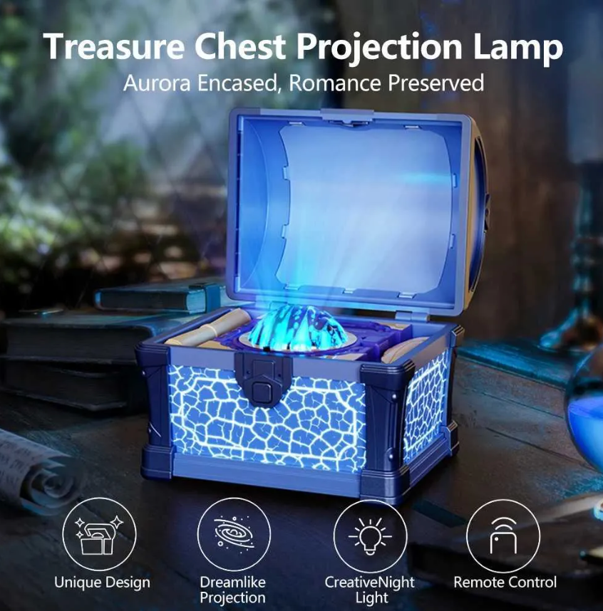 GlowChest Treasure Projection Lamp