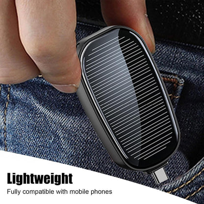 Solar Power Bank Portable Keychain Charger
