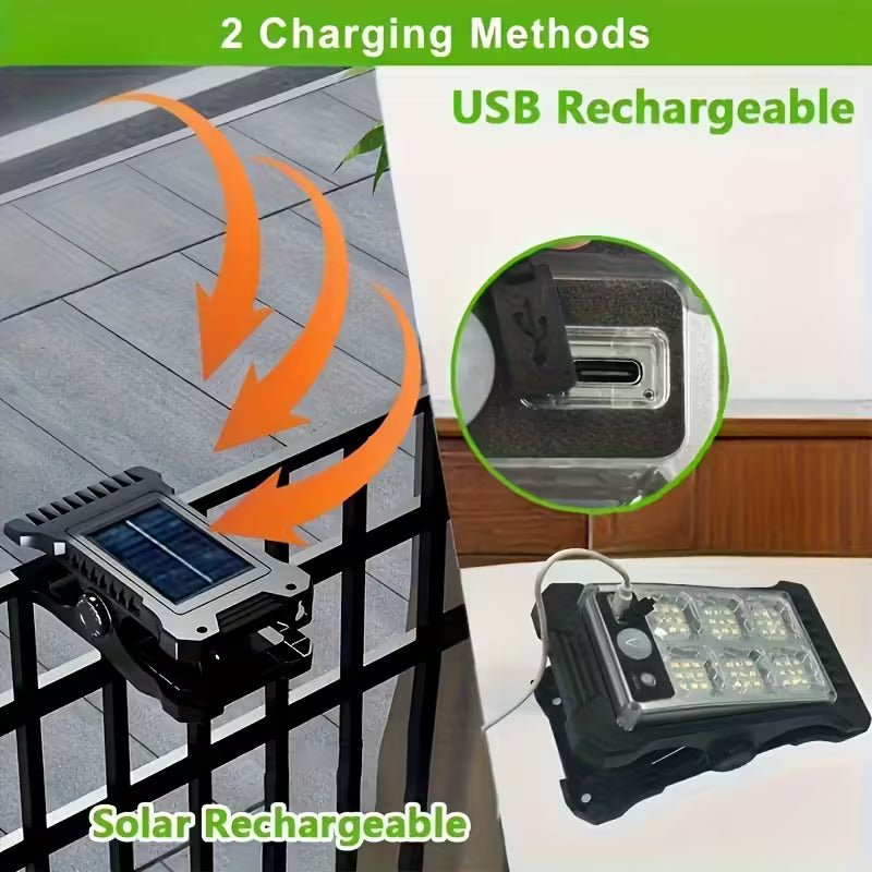 Solar Power Clip On Motion Sensor LED Light