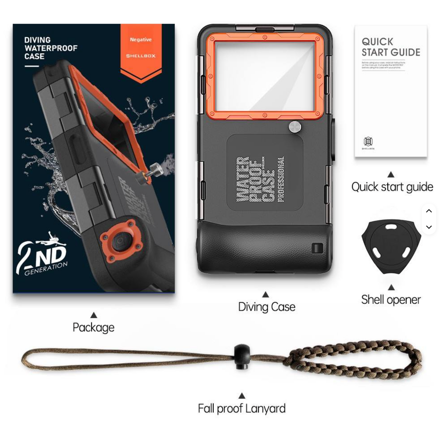 Universal Waterproof Mobile Case for Diving & Swimming