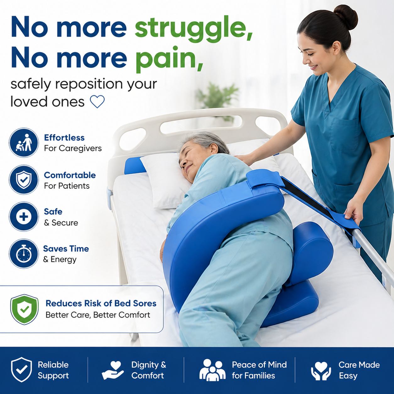 Leg Positioner Turnover Pillow