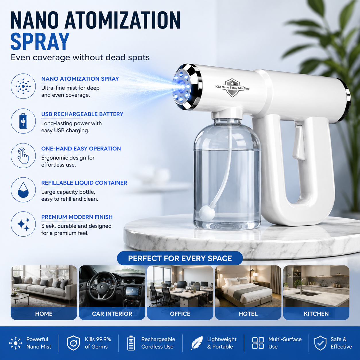 Rechargeable Nano Mist Sprayer Sanitizer