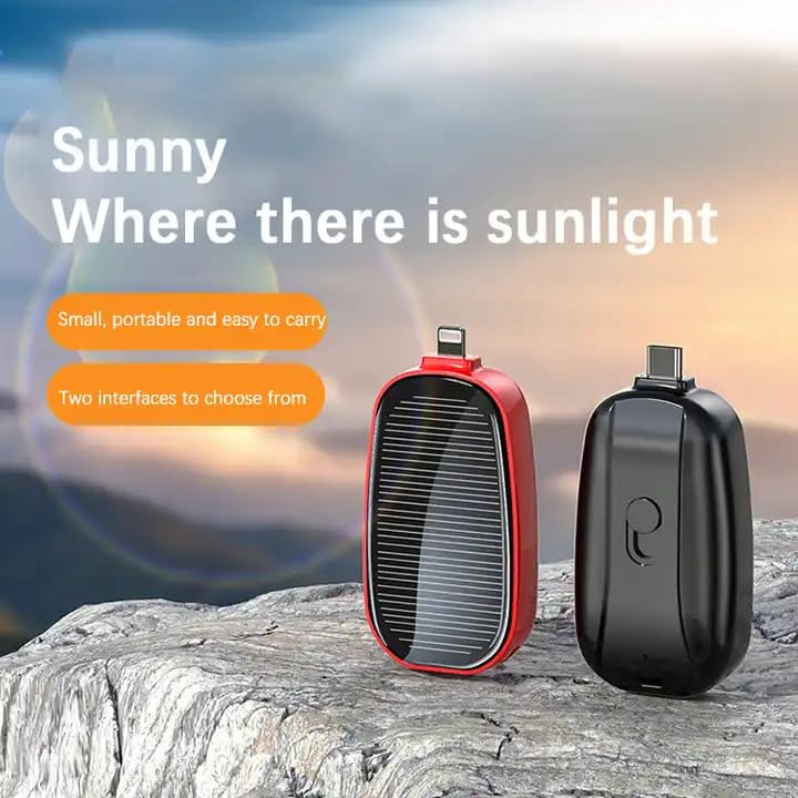 Solar Power Bank Portable Keychain Charger