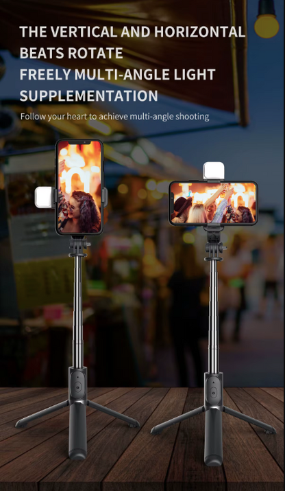 3 in 1 Extendable Selfie Stick Tripod With Remote