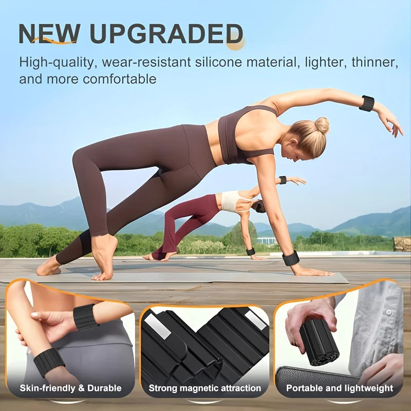 Magnetic Silicone Wrist and Ankle Weights Band