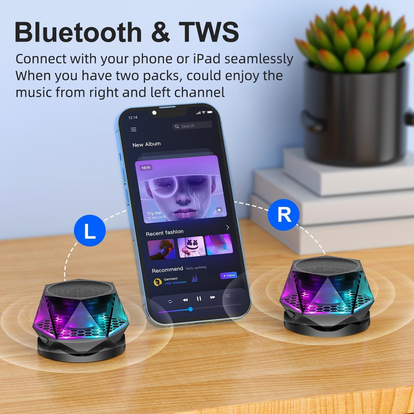 GlowMag™ Diamond Bluetooth Speakers