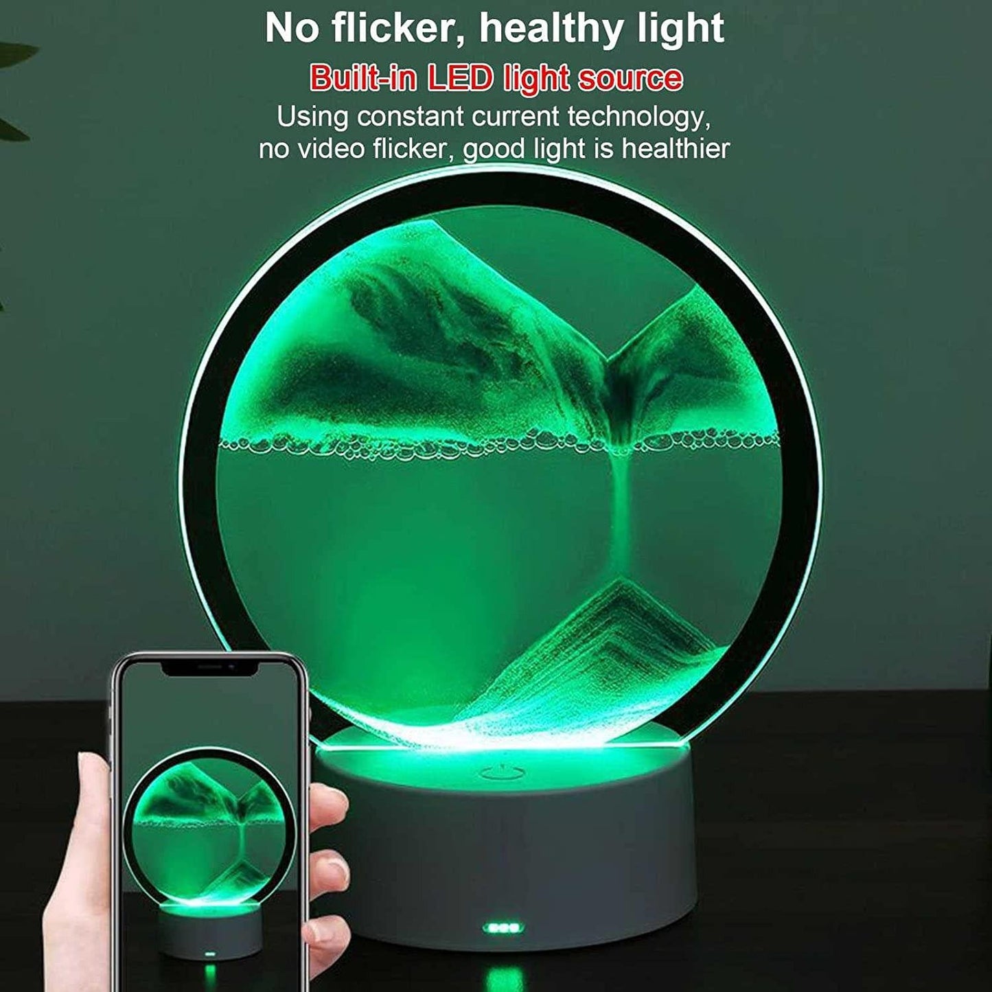 LED Hourglass Table Lamp
