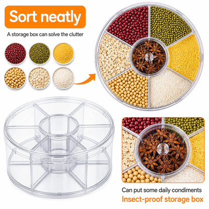6 Grid Dry Food Storage Box