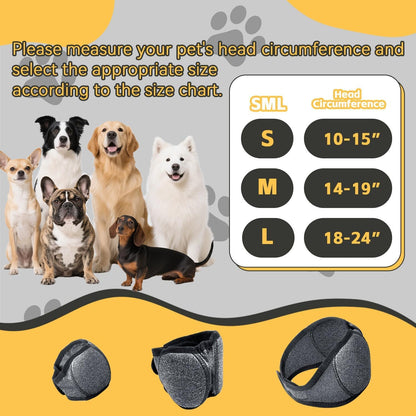Dog Calming Noise-Canceling & Anxiety Relief Head Wrap