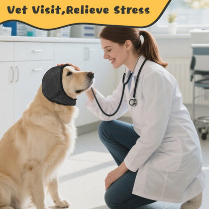 Dog Calming Noise-Canceling & Anxiety Relief Head Wrap