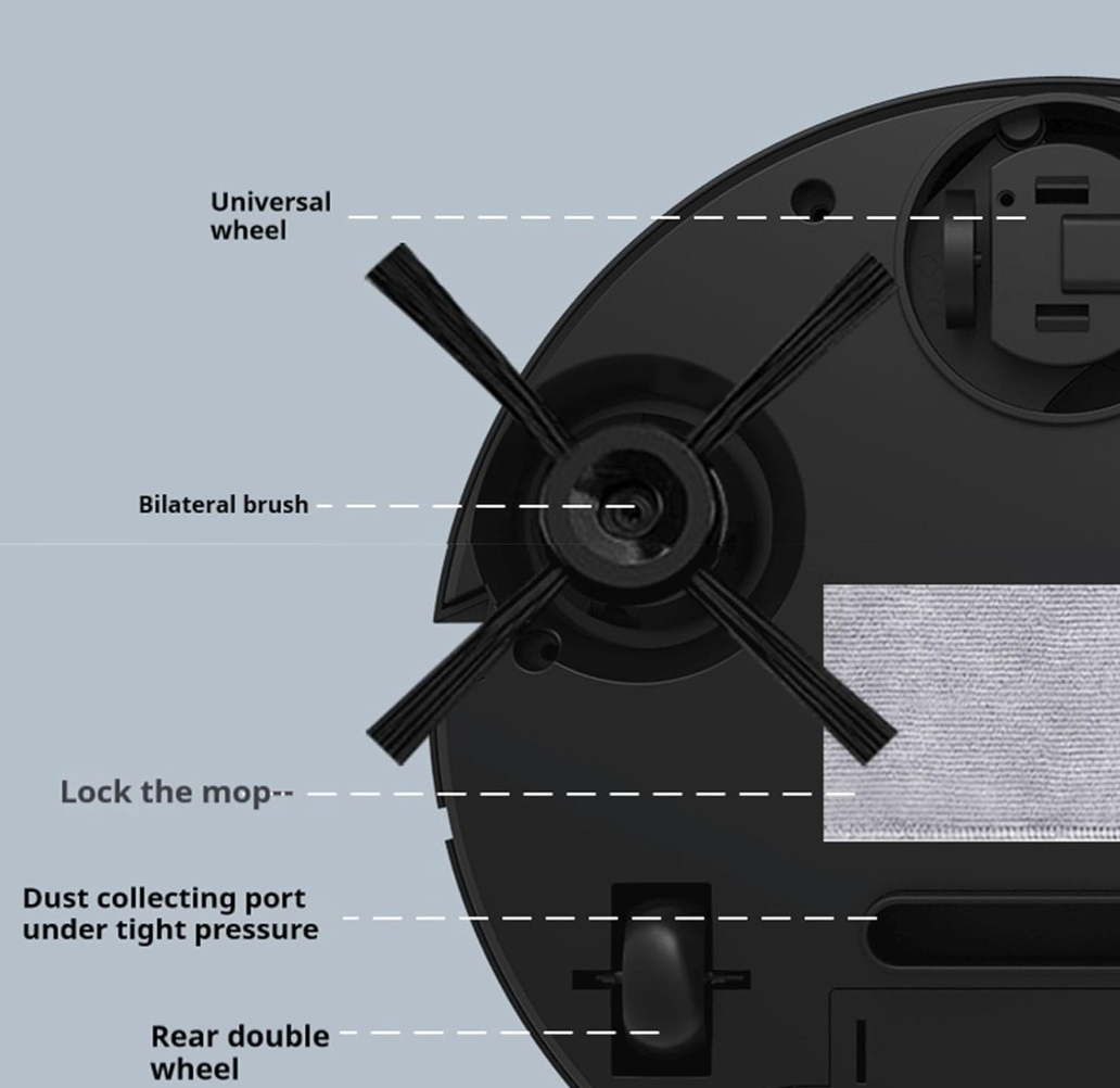 3-in-1 Mini Robotic Sweeper & Vacuum Cleaner
