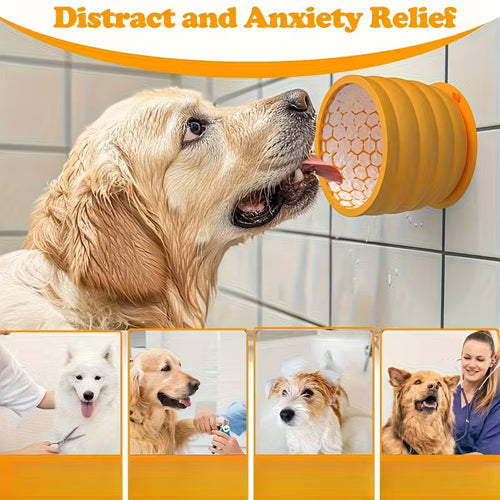 Non Slip Silicone Suction Slow Feeding Pet Bowl