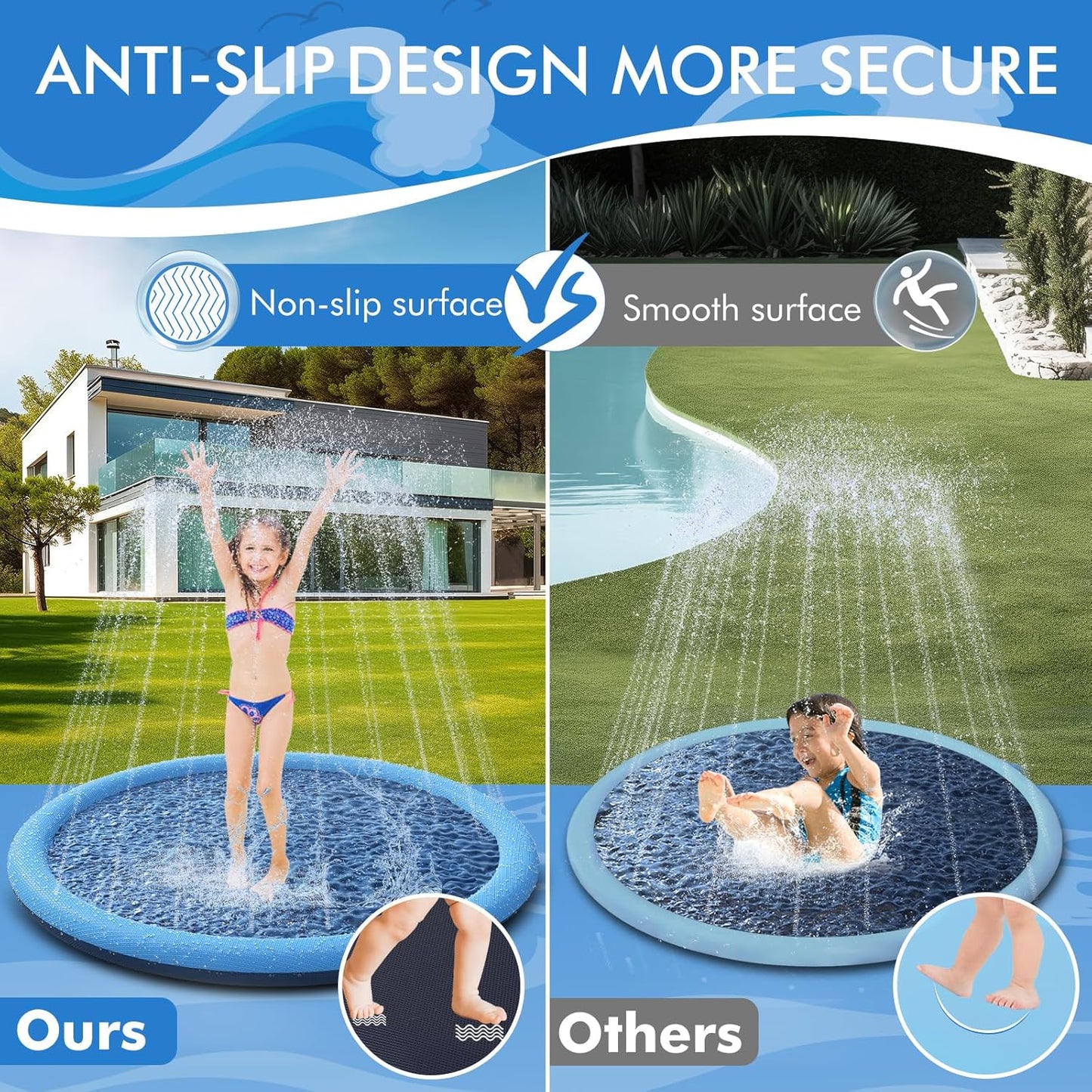 Sprinkler Play Mat For Pets & Kids