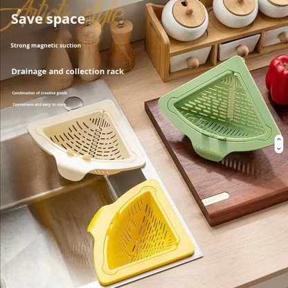 Magnetic Corner Sink Strainer Basket