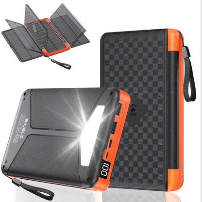 Multifunctional Foldable Solar Power Bank (10,000 mah)
