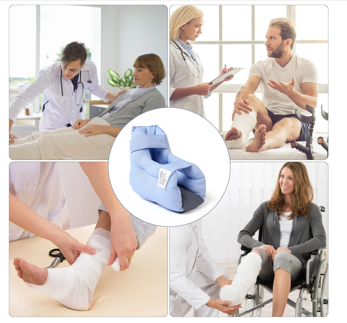 Heel Protector & Foot Elevation Support Pillow