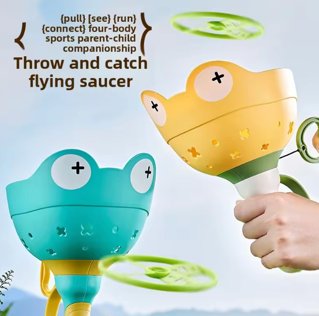 Flying Disc Launcher And Catching Set