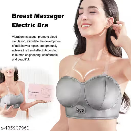 Rechargeable Breast Enhancement Vibrating Massager Bra