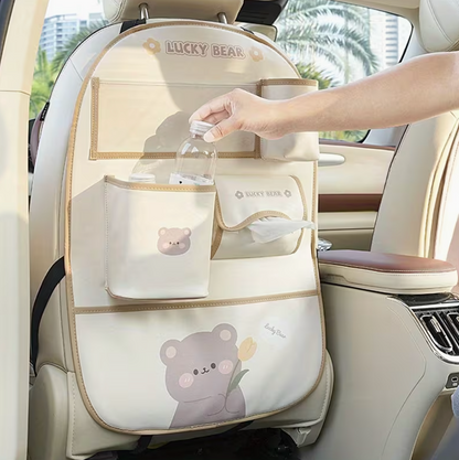 Car Back Seat Organizer with Detachable Tray