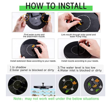 Mini Solar Water Fountain Pump