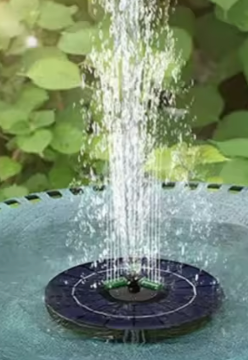 Portable Solar Pool Rotating Fountain With Light