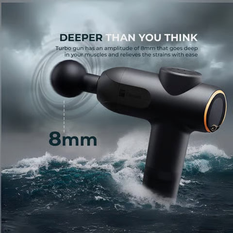 4-Rechargeable Heated Massager Gun Head with Hot and Cold Mode