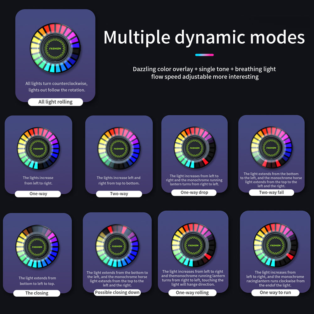 Multicolor AI Car Fragrance LED Rhythm Light