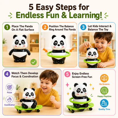 Tumbling & Swinging Panda Toy