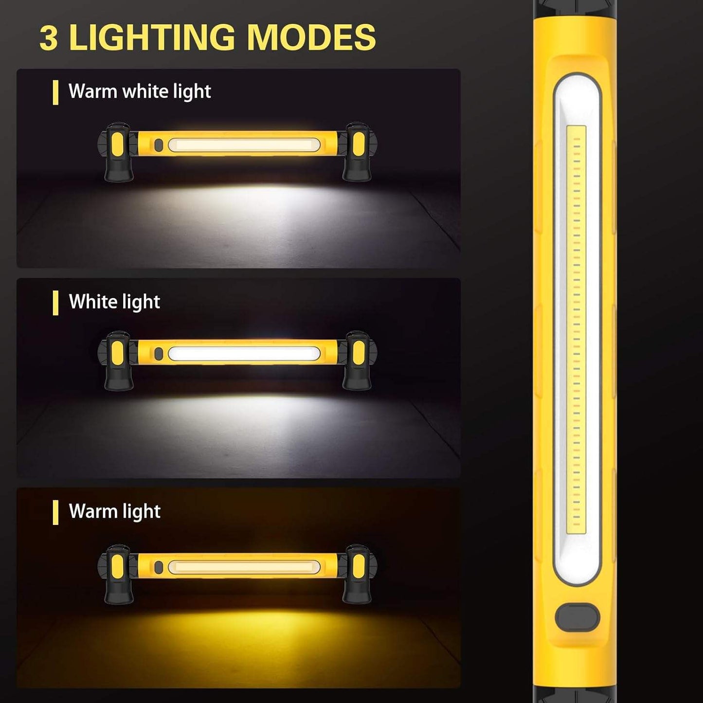 Multifunctional Magnetic Flashlight Rod With Powerbank