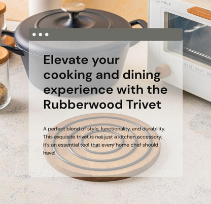 Magnetic Wooden Trivet for Hot Dishes