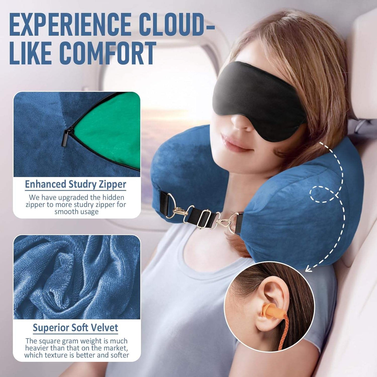 Stuffable Neck Pillow For Travel