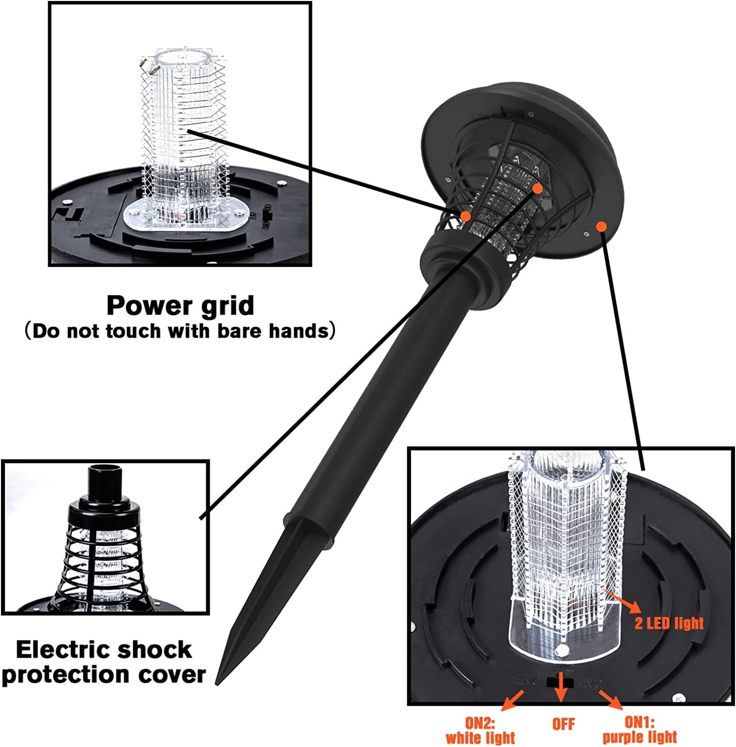 Solar Powered Mosquito Killer Lamp