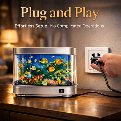 LED Moving Fish Aquarium Lamp