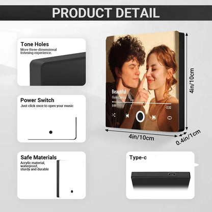 Acrylic Personalized Fridge Magnet Music Album Cover