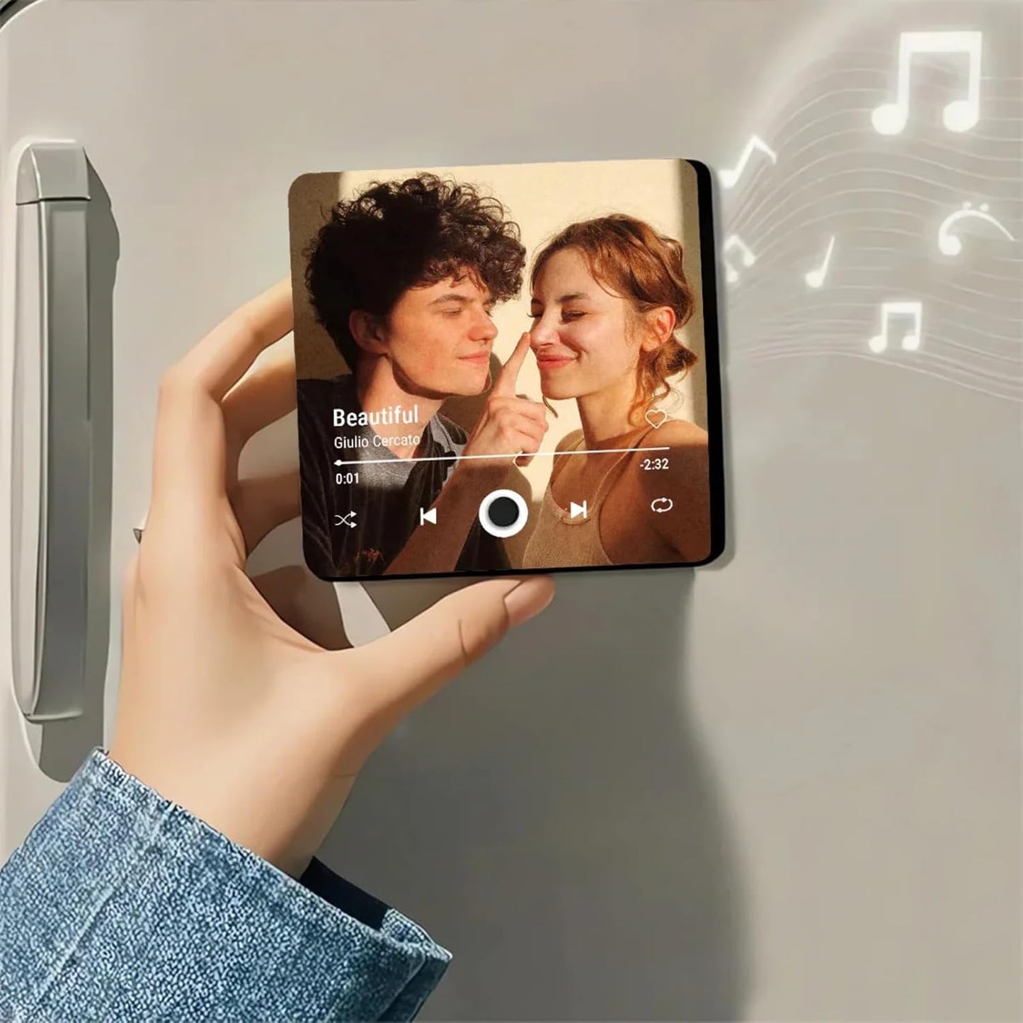 Acrylic Personalized Fridge Magnet Music Album Cover