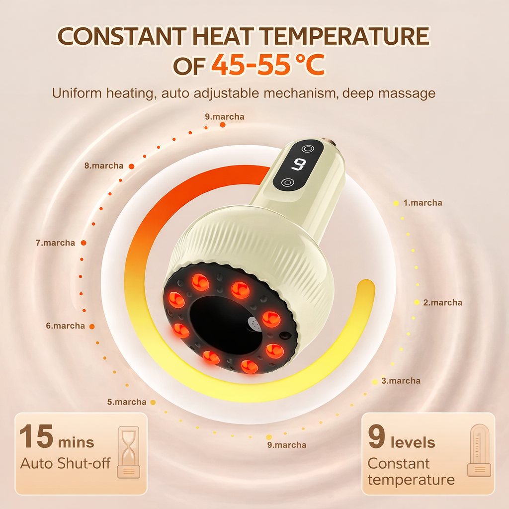 Electric Multifunction Vacuum Cupping Guasha Massager