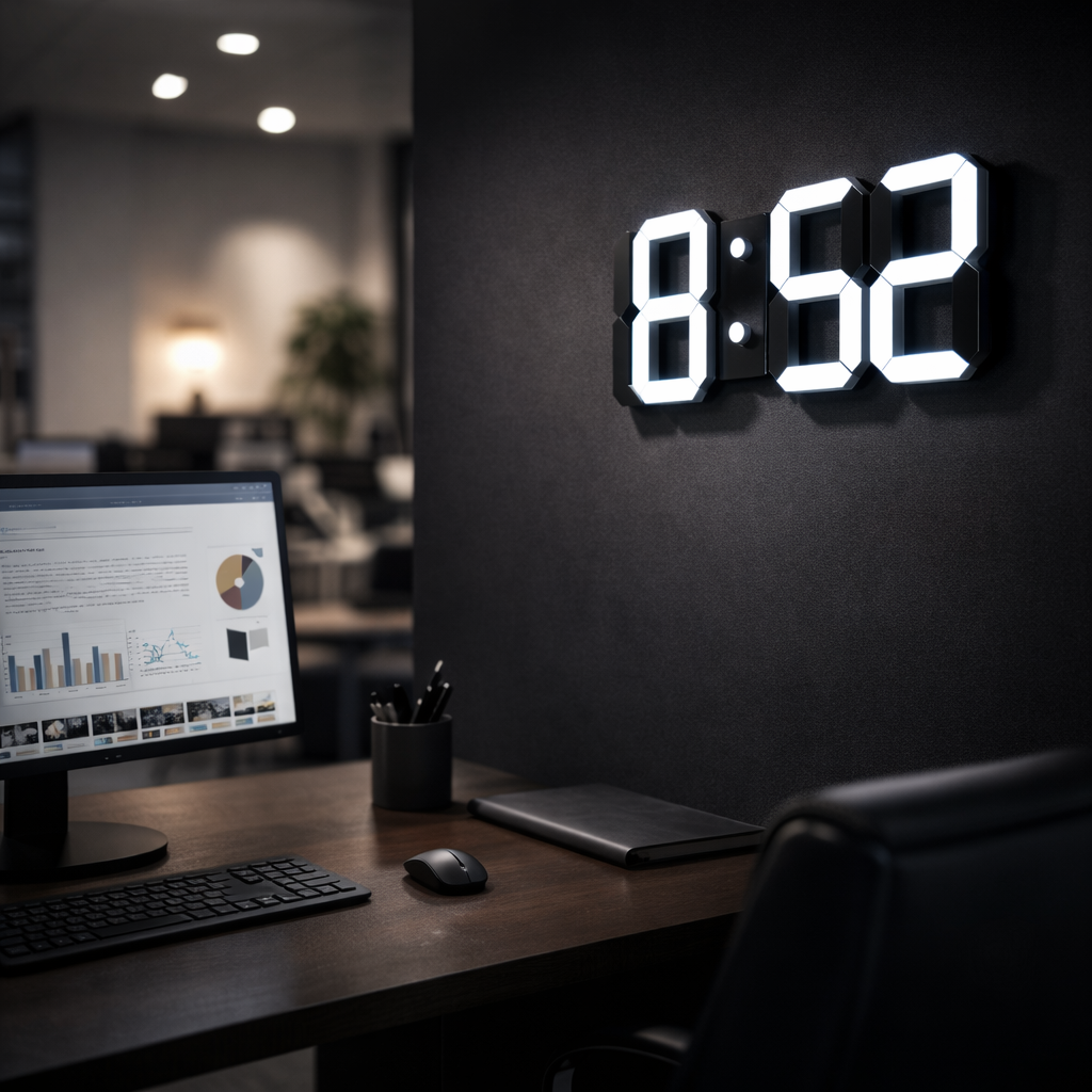 3D Digital Luminous Alarm Clock With Remote