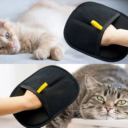 2-in-1 Pet Grooming & Cleaning Gloves