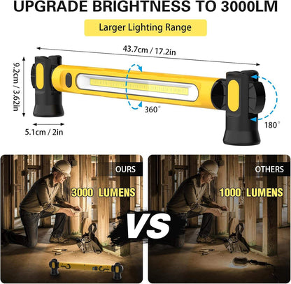 Multifunctional Magnetic Flashlight Rod With Powerbank