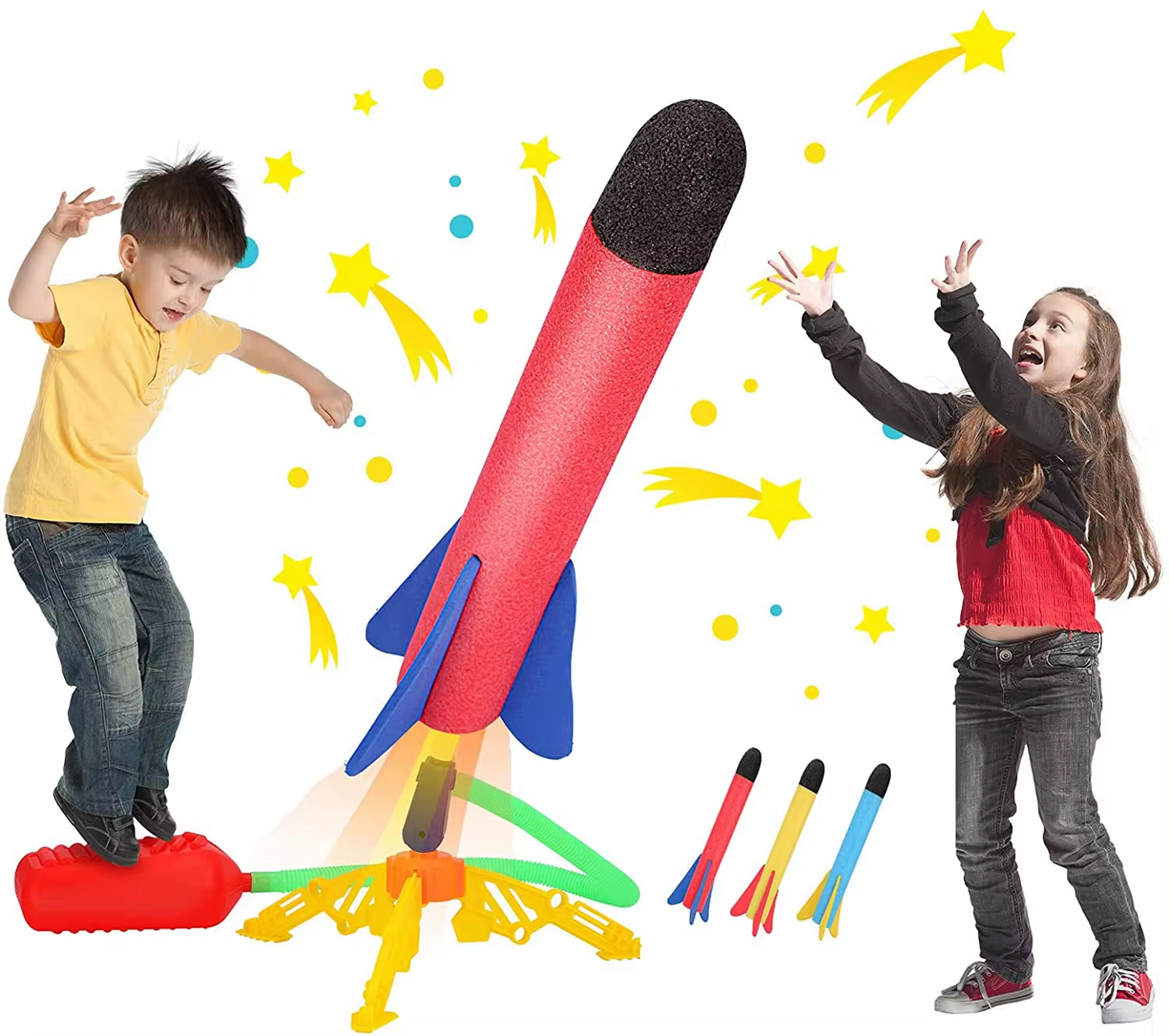 DIY Rocket Launcher Toy (6 Rockets)