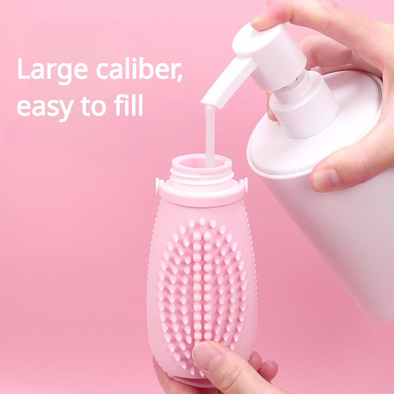 Refill Container Silicone Bottles With Brush (Pack Of 4)