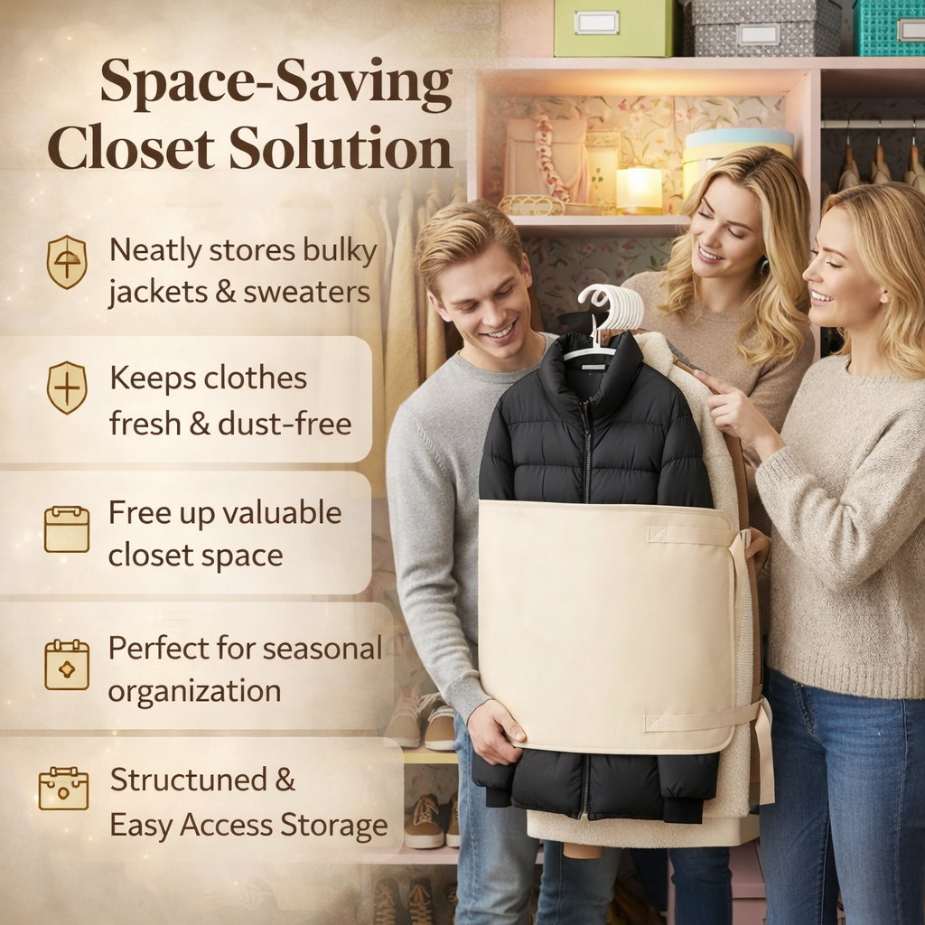 Hanging Wardrobe Space Saver Organizer