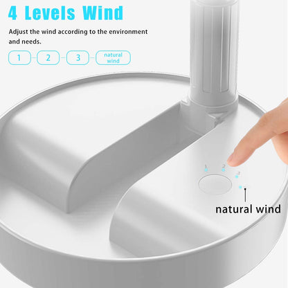 Folding Portable Retractable Floor Fan USB