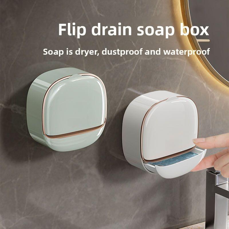 Wall Mounted Soap Holder With Lid