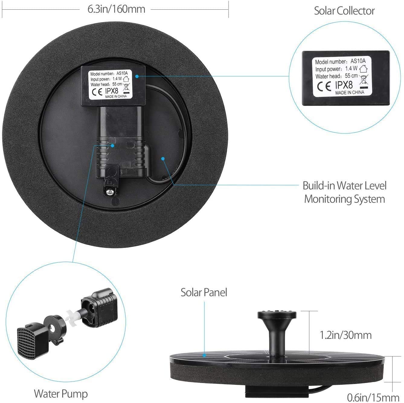 Mini Solar Water Fountain Pump