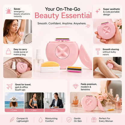 3-in-1 Women's Travel Hair Removal Device